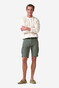 Meyer Orlando Cargo Solid Color Organic Cotton Subtle Stretch Bermuda Olive