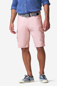 Meyer Orlando Cargo Solid Color Organic Cotton Subtle Stretch Bermuda Pink