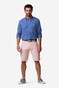 Meyer Orlando Cargo Solid Color Organic Cotton Subtle Stretch Bermuda Roze