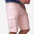 Meyer Orlando Cargo Solid Color Organic Cotton Subtle Stretch Bermuda Roze