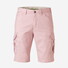 Meyer Orlando Cargo Solid Color Organic Cotton Subtle Stretch Bermuda Roze