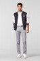 Meyer Oslo Flex Ultralight Microstructure Cotton Two-Way Stretch Broek Grijs