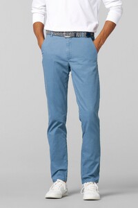 Meyer Oslo Flex Ultralight Microstructure Cotton Two-Way Stretch Pants Light Blue