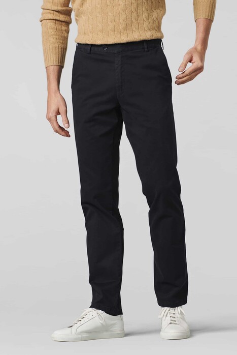Meyer Oslo Modern Soft Organic Cotton Flex Waistband Broek Navy