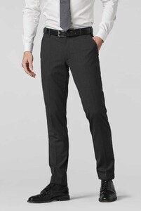 Meyer Oslo Tropical Wool Travel Flex Waistband 4-Way-Stretch Broek Antraciet