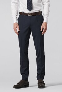 Meyer Oslo Tropical Wool Travel Flex Waistband 4-Way-Stretch Pants Navy