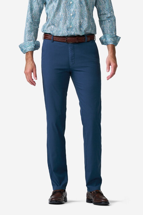 Meyer Oslo Ultralight Flex Micro Cotton Blend Broek Blauw
