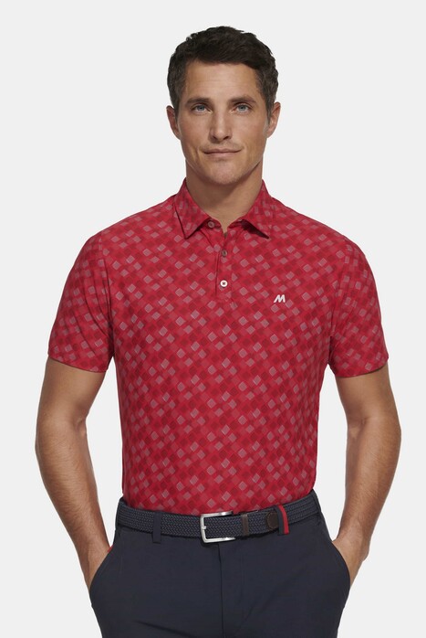 Meyer Phil Active High Performance Jersey Lomellina Repreve Polo Rood