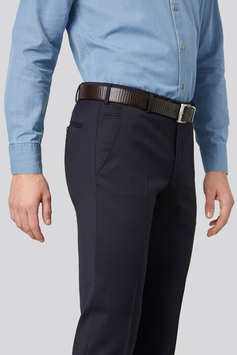 Meyer Roma Active Wool Stretch Easy-Care Broek Navy