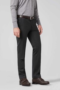 Meyer Roma Fine Gabardine Wool 4-Way-Stretch Broek Antraciet