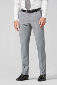 Meyer Roma Fine Tropical Wool 4-Way-Stretch Broek Licht Grijs