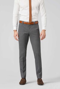 Meyer Roma Fine Tropical Wool 4-Way-Stretch Broek Midden Grijs
