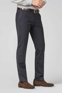 Meyer Roma Fine Tropical Wool 4-Way-Stretch Broek Navy