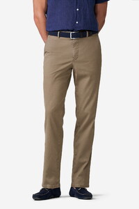 Meyer Roma Organic Cotton Subtle Stretch Fine Details Summer Cotelé Broek Zand