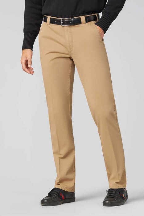 Meyer Roma Soft Organic Cotton 2-Way-Stretch Broek Camel