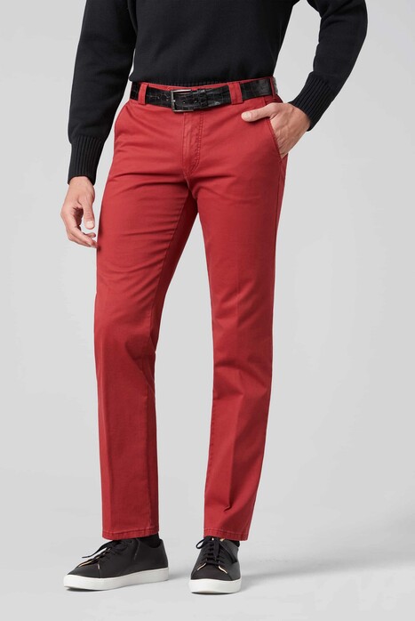 Meyer Roma Soft Organic Cotton 2-Way-Stretch Broek Rood