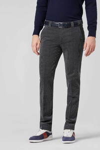 Meyer Roma Wool Cord Corduroy Broek Donker Grijs