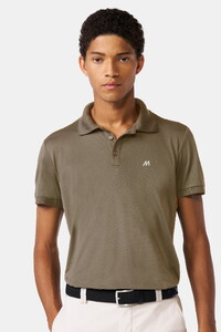 Meyer Scottie High Performance Piqué Structure 4-Way Stretch Poloshirt Brown