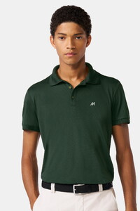 Meyer Scottie High Performance Piqué Structure 4-Way Stretch Poloshirt Dark Green