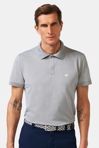 Meyer Scottie High Performance Piqué Structure 4-Way Stretch Poloshirt Grey