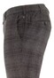 Meyer Silver Check Broek Donker Grijs