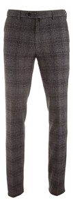 Meyer Silver Check Broek Donker Grijs