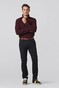 Meyer Stretchleren Uni Color Riem Bordeaux