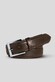Meyer Stretchleren Uni Color Riem Bruin