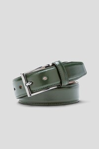 Meyer Stretchleren Uni Color Riem Donker Groen