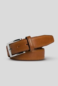 Meyer Stretchleren Uni Color Riem Licht Bruin