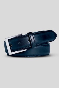 Meyer Stretchleren Uni Color Riem Marine