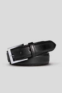 Meyer Stretchleren Uni Color Riem Zwart