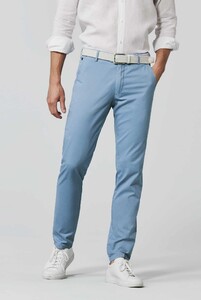 Meyer Tokyo Micro Pattern Organic Cotton Broek Licht Blauw