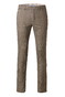 Meyer Tone-on-Tone Comfort Stretch Check Broek Bruin