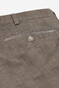 Meyer Tone-on-Tone Comfort Stretch Check Broek Bruin