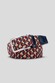 Meyer Woven Texture Stretch Belt Bordeaux-Multi