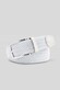 Meyer Woven Texture Stretch Belt White
