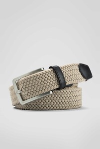 Meyer Woven Texture Stretch Riem Beige