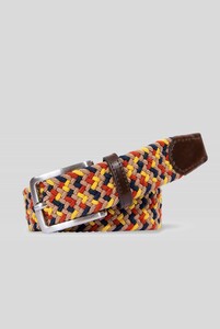 Meyer Woven Texture Stretch Riem Beige-Multi