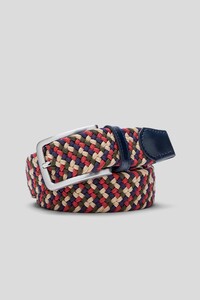 Meyer Woven Texture Stretch Riem Bordeaux-Multi