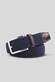 Meyer Woven Texture Stretch Riem Marine