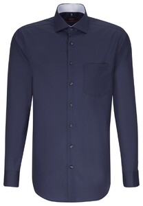 Seidensticker Spread Kent Sleeve 7 Navy