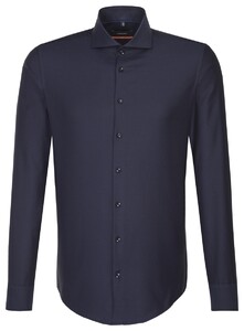 Seidensticker Full Uni Slim Business Navy