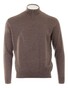 Paul & Shark 140S Superfine Merino Wool Half Zip Trui Coffee Quartz