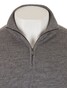 Paul & Shark 140S Superfine Merino Wool Half Zip Trui Pewter
