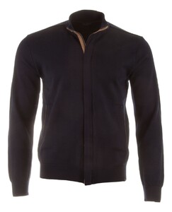 Paul & Shark Alcantara Details Summer Wool Cardigan Dark Evening Blue