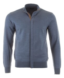 Paul & Shark Alcantara Details Summer Wool Cardigan Infinity Blue