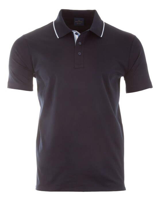 Paul & Shark Aqua Touch Soft Cotton Interlock Polo Donker Blauw