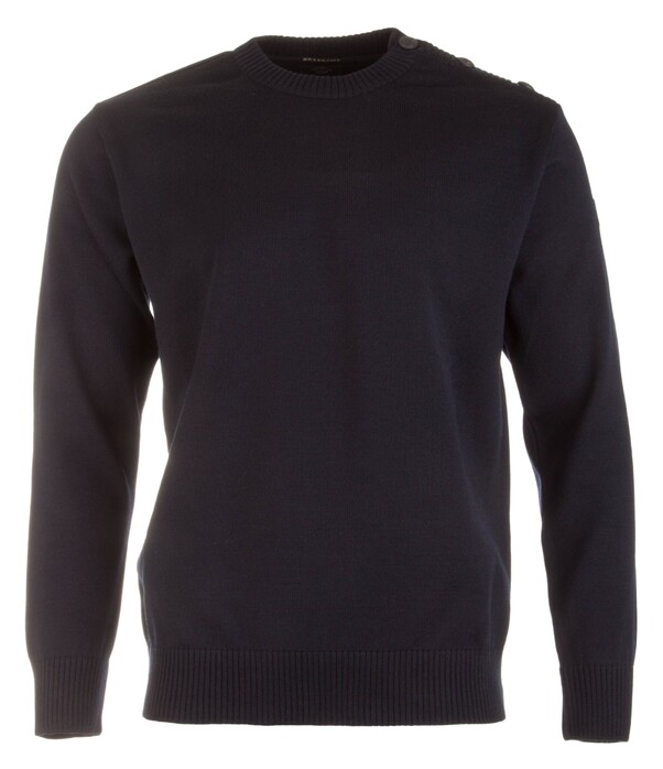 Paul & Shark Bretagne Button Shoulder Trui Navy