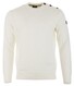 Paul & Shark Bretagne Button Shoulder Trui Off White